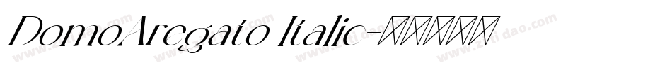 DomoAregato Italic字体转换